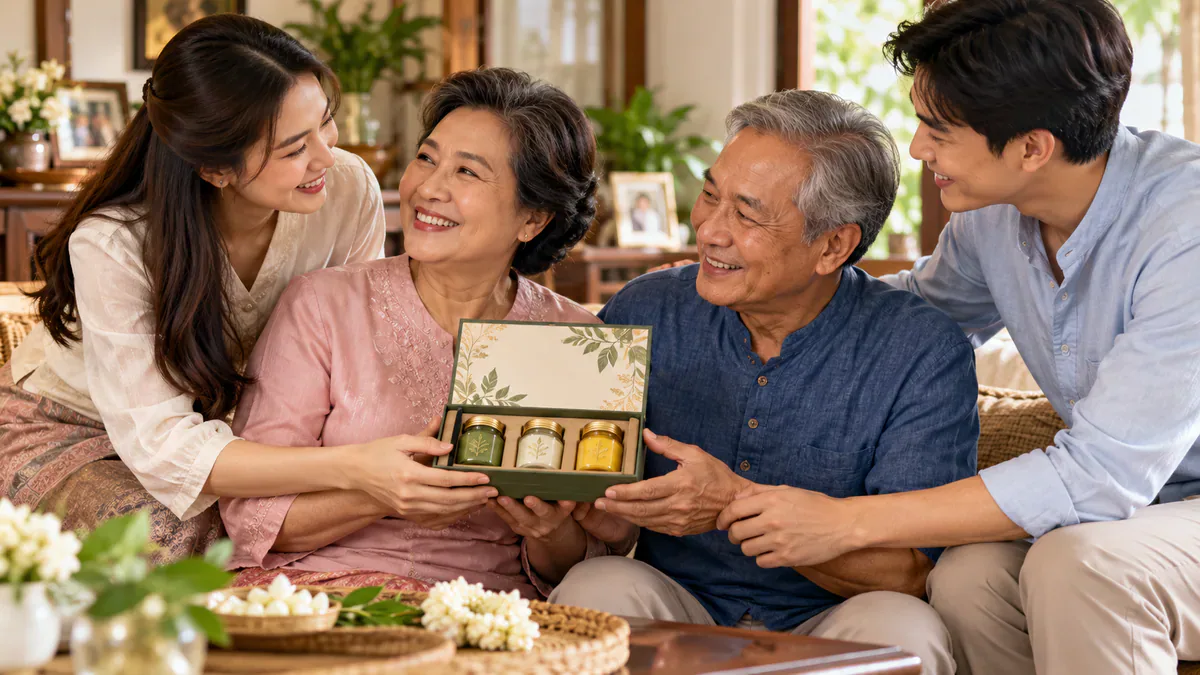 จัดเซ็ตของขวัญยาหม่อง มอบในวันแม่ วันพ่อ: ไอเดียกิฟต์เซ็ตสุขภาพพรีเมียม