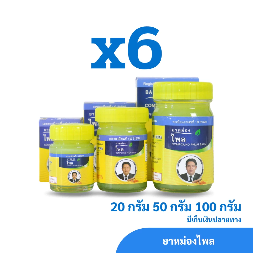 ยาหม่องไพล สมุนไพรคงคา ตราหมอเอี้ยง (ครึ่งโหล)