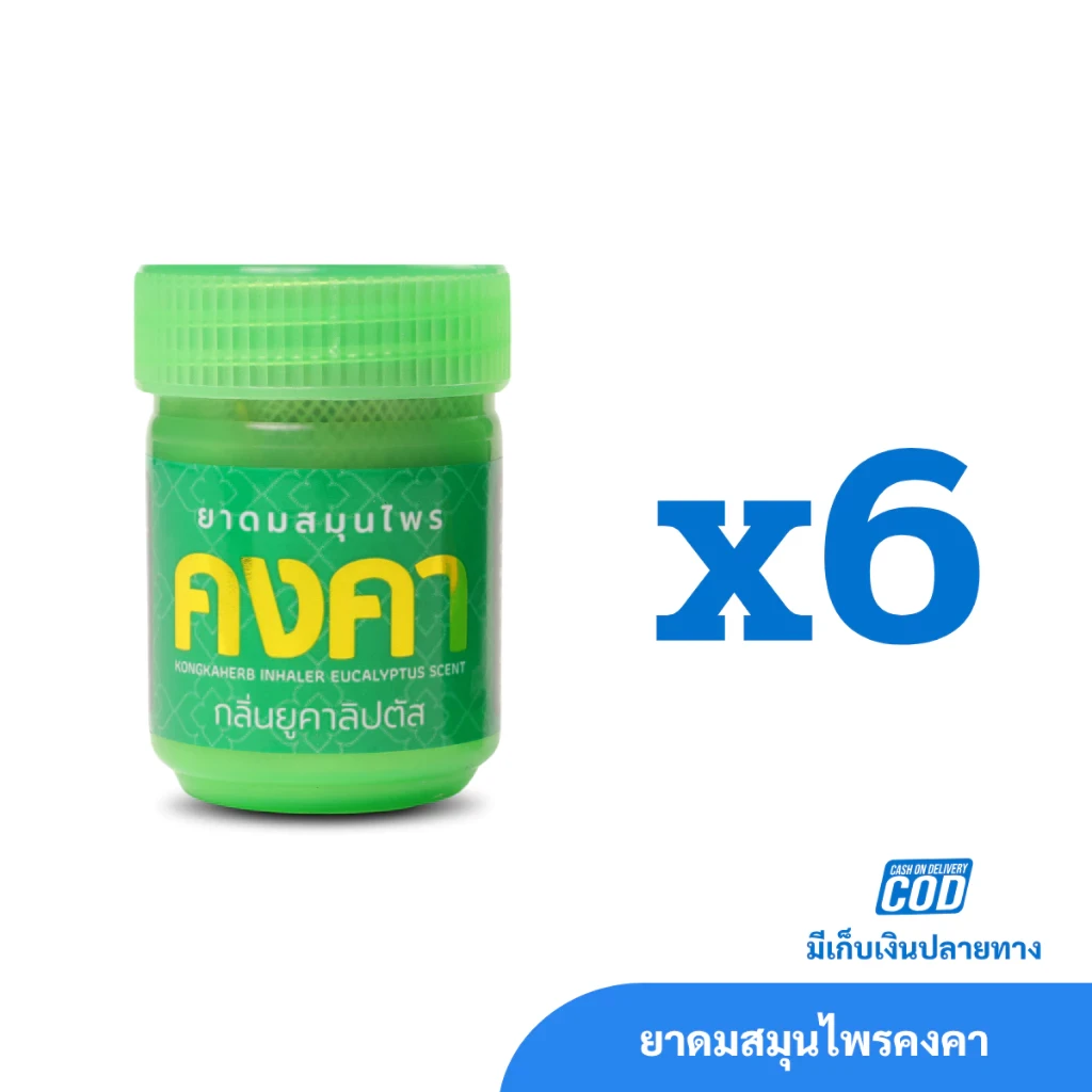 ยาดมสมุนไพรคงคา กลิ่นยูคาลิปตัส (ครึ่งโหล)