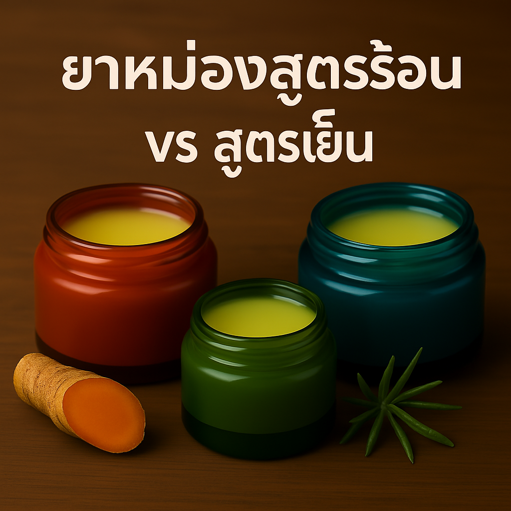 ยาหม่องสูตรร้อน VS สูตรเย็น